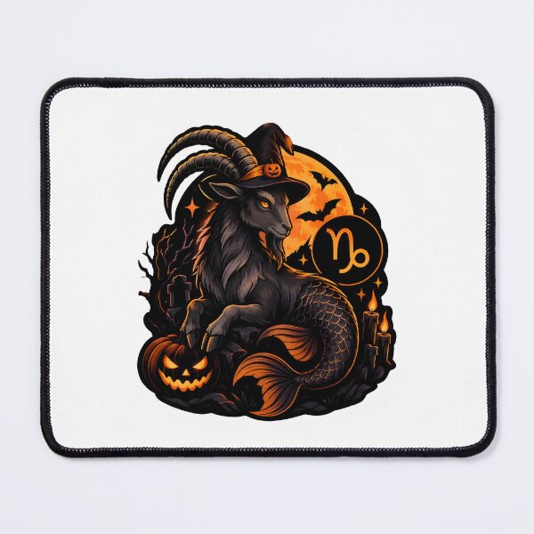 Item preview, Capricorn Halloween Witch Hat Sea Goat designed and sold by Zodiac Celestial Art.