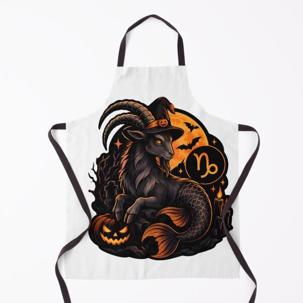 Item preview, Capricorn Halloween Witch Hat Sea Goat designed and sold by Zodiac Celestial Art.