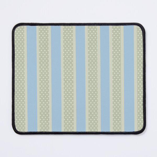 Item preview, Soft Blue & Sage Green Polka Dot Stripe-Vintage Cottage designed and sold by The Flying Bunny Studio.