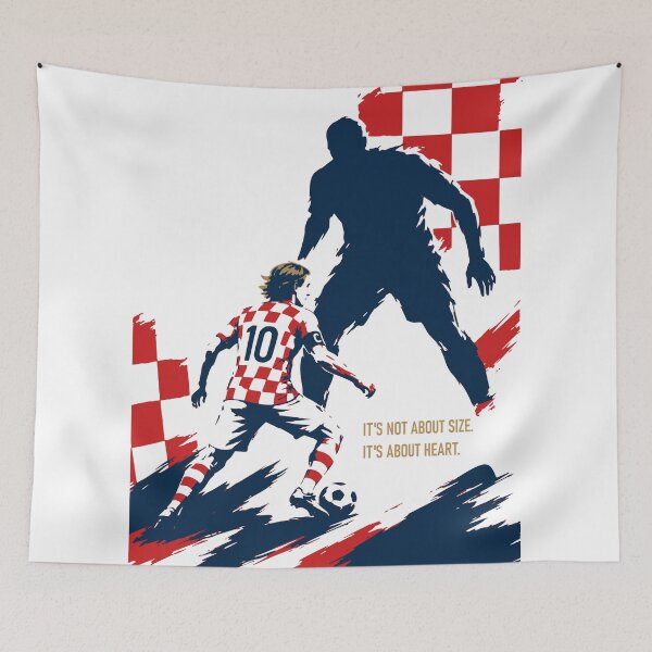 Item preview, Small But Big Football Art | Number 10 Soccer Player Print | It’s Not About Size It’s About Heart | Inspirational Football Print designed and sold by Studio pod Burom.