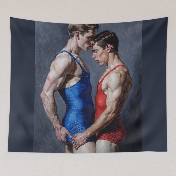 Item preview, Tender Vintage Wrestlers Touch designed and sold by gayishdesign.