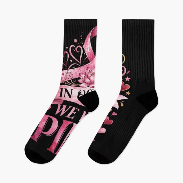 Item preview, In October We Wear Pink Breast Cancer Awareness Ribbon Floral designed and sold by ArcaneArtistry.