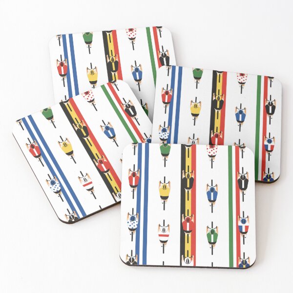 Item preview, group of cyclists designed and sold by RennradKunst.