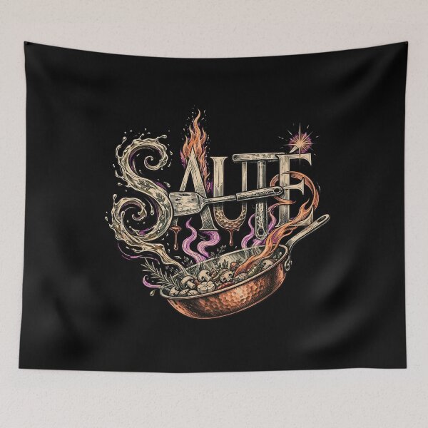 Item preview, Sauté Chef Design, Sauté Cooking Artwork, Chef Design, Cook Graphic, Cooking Gift, Chef Gift, Culinary Art, Kitchen Design, Professional Chef, French Cooking, Cooking Technique designed and sold by Typologystudios.