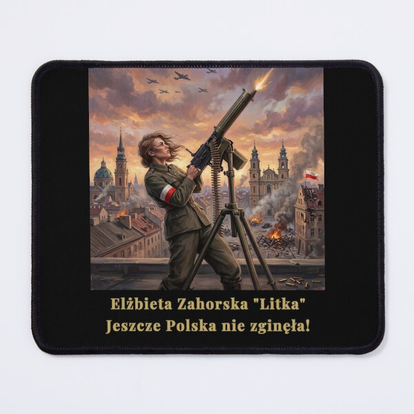 Item preview, Elżbieta Zahorska "Litka" - Polish WWII Heroine Warsaw Defense 1939 Art by All43 designed and sold by All43.
