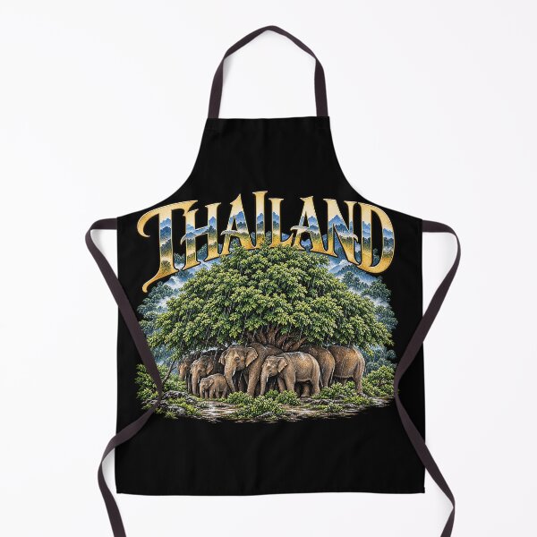 Item preview, Thailand Elephant Family Under the Tree T-Shirt designed and sold by TOLDWAYTSHIRT.