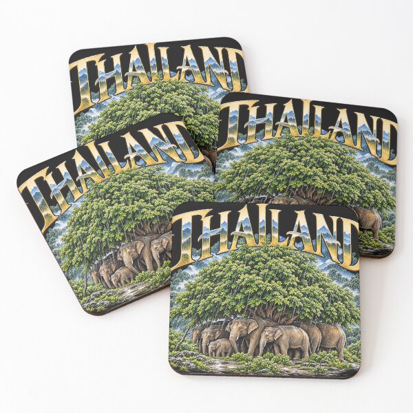 Item preview, Thailand Elephant Family Under the Tree T-Shirt designed and sold by TOLDWAYTSHIRT.