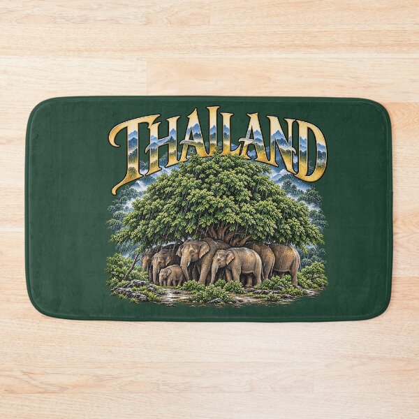 Item preview, Thailand Elephant Family Under the Tree T-Shirt designed and sold by TOLDWAYTSHIRT.