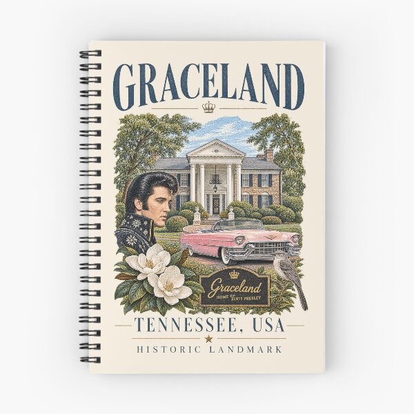 Item preview, Graceland, Tennessee, USA [Vintage Illustration] designed and sold by elektronen.
