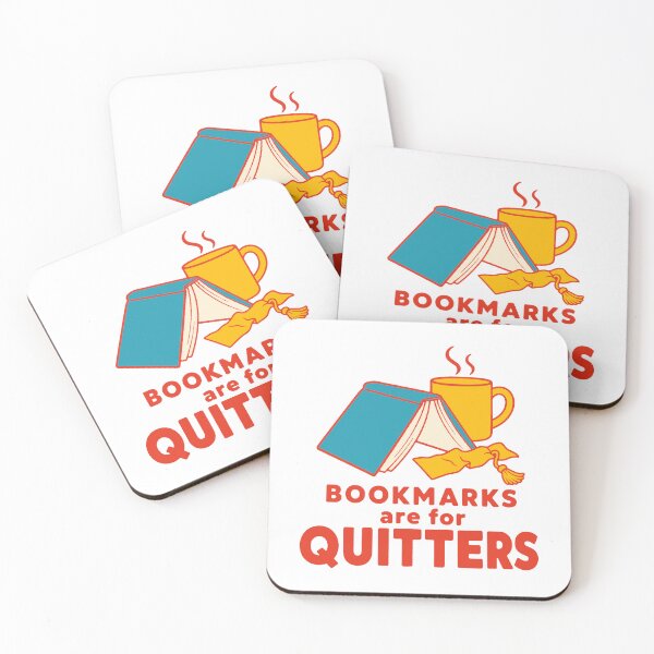 Item preview, Bookmarks are for quitters - funny book lover reading humor designed and sold by GagShots.