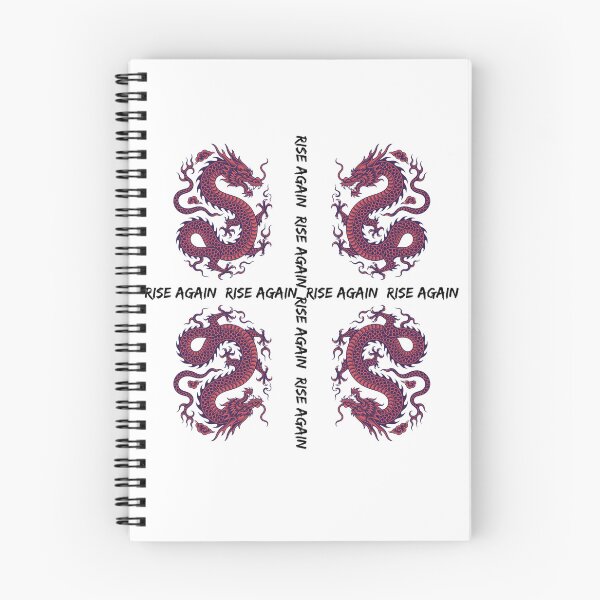 Item preview, RISE AGAIN 4 Chinese Dragons Tee | Oversized streetwear Asian T-shirt minimal design designed and sold by Giobb-Artwork.