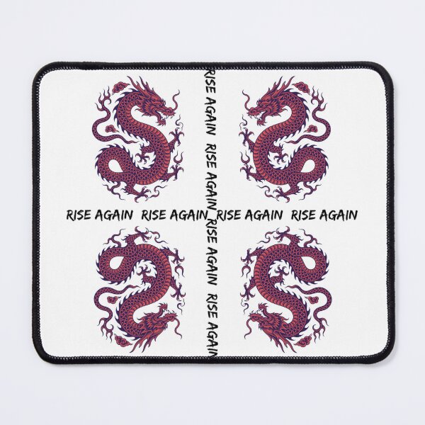 Item preview, RISE AGAIN 4 Chinese Dragons Tee | Oversized streetwear Asian T-shirt minimal design designed and sold by Giobb-Artwork.