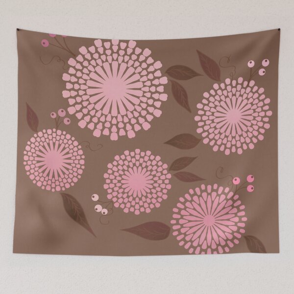 Item preview, Autumnal Pink Floral and Berries  designed and sold by JaygiesDesign.