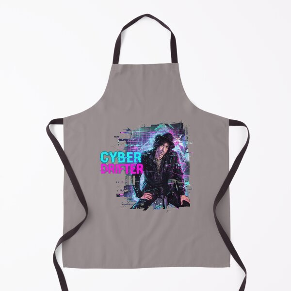 Item preview, Brooding Musician Portrait Hat Blue Background-20 designed and sold by NielsTeetzen.