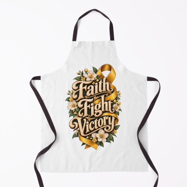 Item preview, Faith Fight Victory Vintage Ribbon Cancer Survivor Motivation designed and sold by UniversPlant | Blooming with Hope.