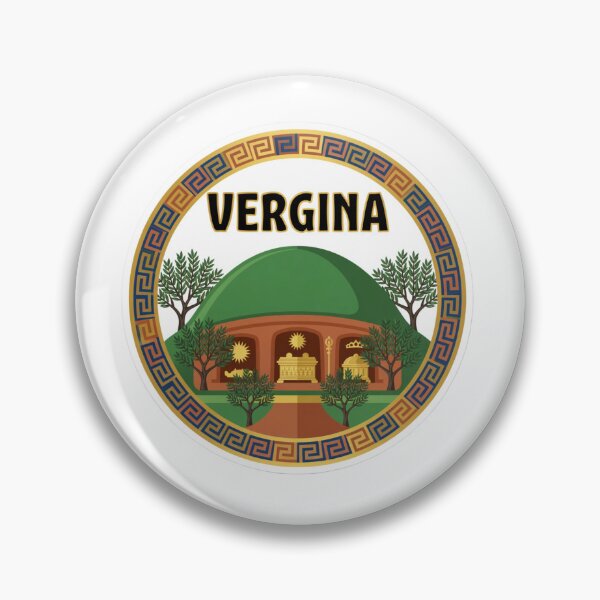 Item preview, Vergina Tombs Greece Sticker designed and sold by Imaginarium of Chaos falcon88 .
