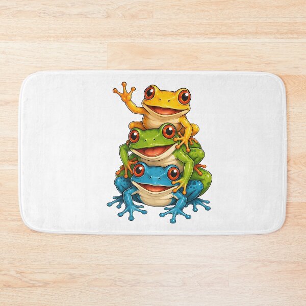 Item preview, Cute Colorful Frog Stack Funny Frog Lover Cartoon designed and sold by Aniverlia.