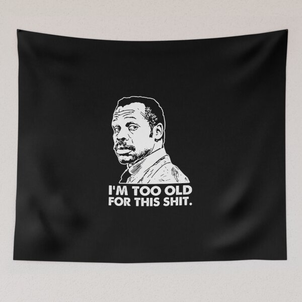 Item preview, I'M-Too-Old-For-This-Lethal-Weapon-80'S-Movie-T-Shirt designed and sold by boggiozbstor.