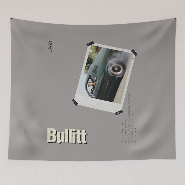 Item preview, Bullitt 1968 Movie Poster Polaroid Style-91 designed and sold by ShalethaTaylo.