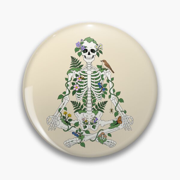 Item preview, Meditating Skeleton in Harmony with Nature designed and sold by SakuraHaven.