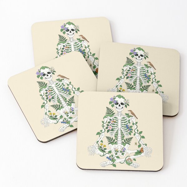 Item preview, Meditating Skeleton in Harmony with Nature designed and sold by SakuraHaven.
