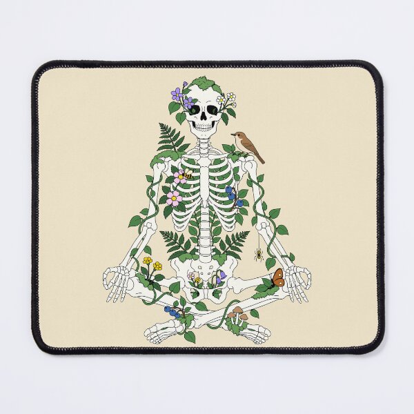 Item preview, Meditating Skeleton in Harmony with Nature designed and sold by SakuraHaven.