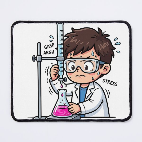 Item preview, Titration Patience Test Sticker - Analytical Chemistry Endpoint Drop Stress Humor designed and sold by YNAMREG.