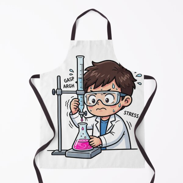 Item preview, Titration Patience Test Sticker - Analytical Chemistry Endpoint Drop Stress Humor designed and sold by YNAMREG.