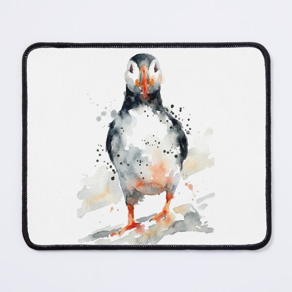 Item preview, Puffin, Black Splatter on White designed and sold by caracatita75.