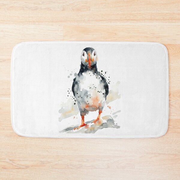 Item preview, Puffin, Black Splatter on White designed and sold by caracatita75.