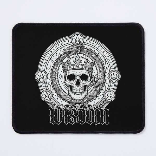 Item preview, Wisdom Crowned Skull Pentagram Occult Dark Art designed and sold by mulliere.