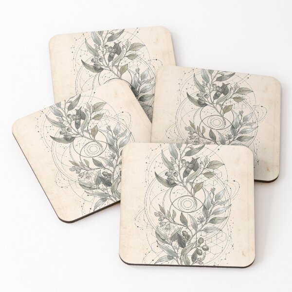 Item preview, Sacred Eucalyptus Geometry - Vintage Botanical Symbol Notebook designed and sold by MissoStudio.