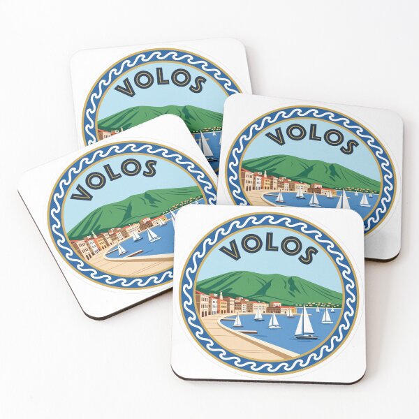 Item preview, Volos Harbor Greece Sticker designed and sold by Imaginarium of Chaos falcon88 .
