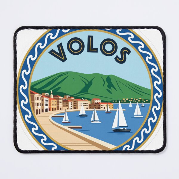 Item preview, Volos Harbor Greece Sticker designed and sold by Imaginarium of Chaos falcon88 .