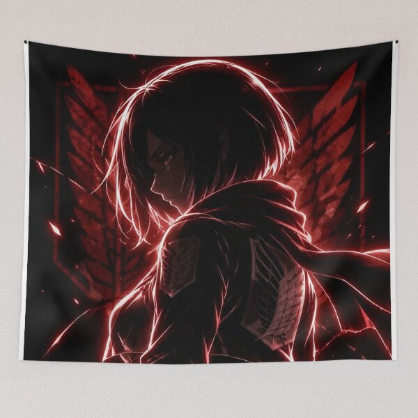 Item preview, Crimson Wings Warrior Anime Aesthetic – Red Glow Battle Scout designed and sold by Dyan4.
