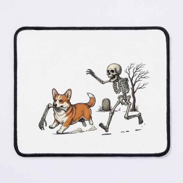 Item preview, Skeleton Chasing Corgi With Bone designed and sold by haitrieuic96.