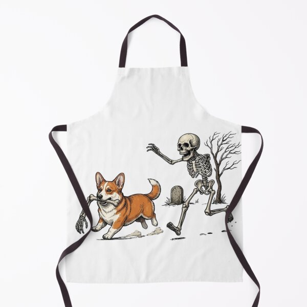 Item preview, Skeleton Chasing Corgi With Bone designed and sold by haitrieuic96.