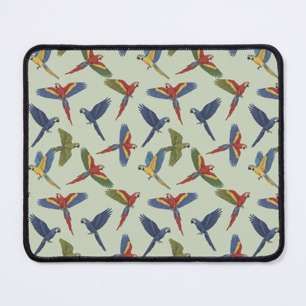 Item preview, Tropical Parrots in Flight – Vibrant Exotic Bird Seamless Pattern designed and sold by The Digital Compass.