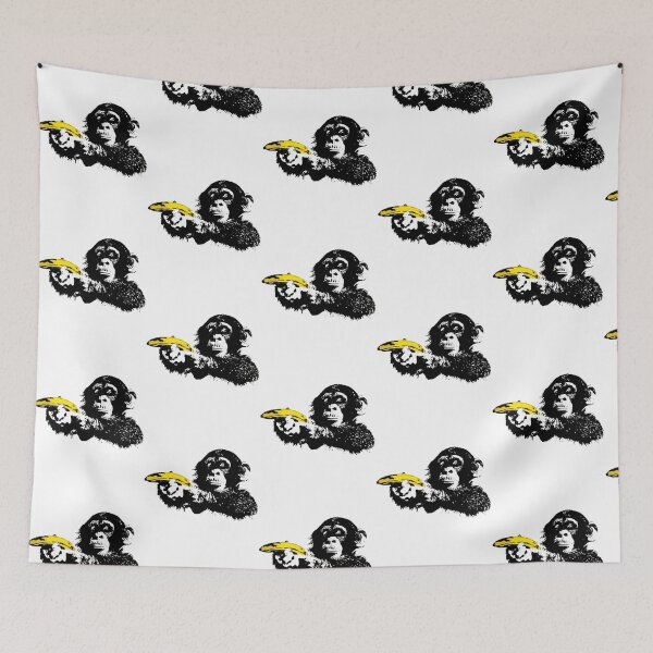 Item preview, Banksy Banana Monkey designed and sold by emmons-ulrike.