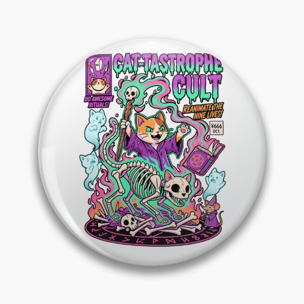 Item preview, Cat-Tastrophe Cult Reanimate Nine Lives designed and sold by tollaru.