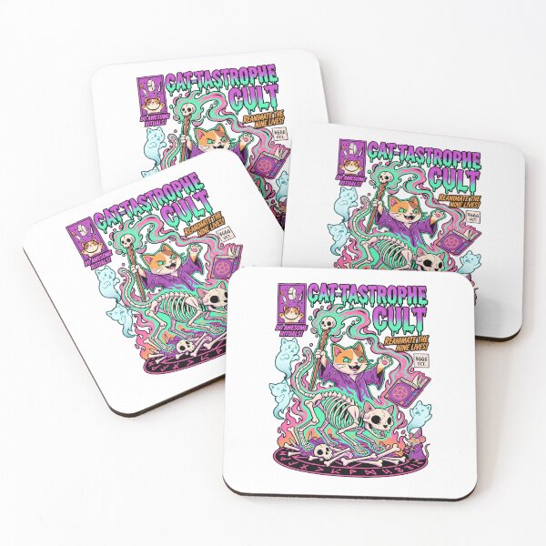 Item preview, Cat-Tastrophe Cult Reanimate Nine Lives designed and sold by tollaru.