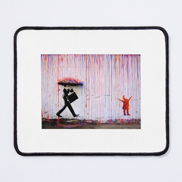 Item preview, Banksy Colorful Rain designed and sold by emmons-ulrike.