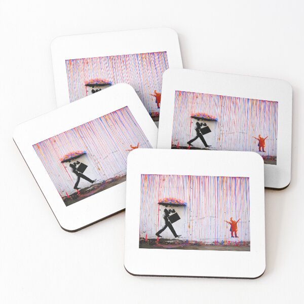 Item preview, Banksy Colorful Rain designed and sold by emmons-ulrike.