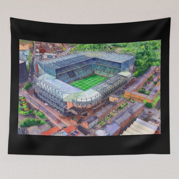 Item preview, St James' Park Newcastle Watercolour Print designed and sold by ArtworkNorth.