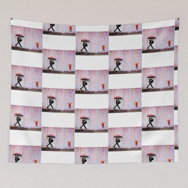 Item preview, Banksy Colorful Rain designed and sold by emmons-ulrike.