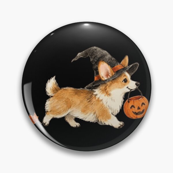 Item preview, Witch Corgi Trick Or Treat designed and sold by haitrieuic96.