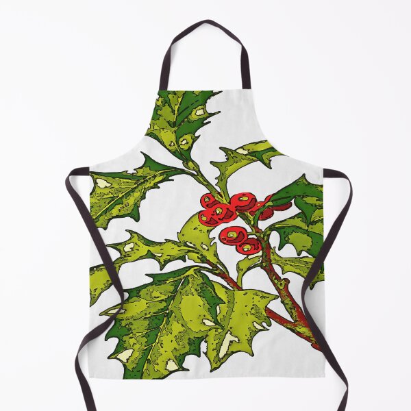 Item preview, Black Outline Art Of Christmas Holly designed and sold by taiche.
