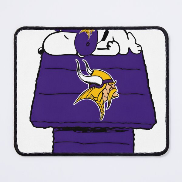 Item preview, Vikings Snoopy Woodstock Dog House Football Yellow designed and sold by Kech-Stoore.