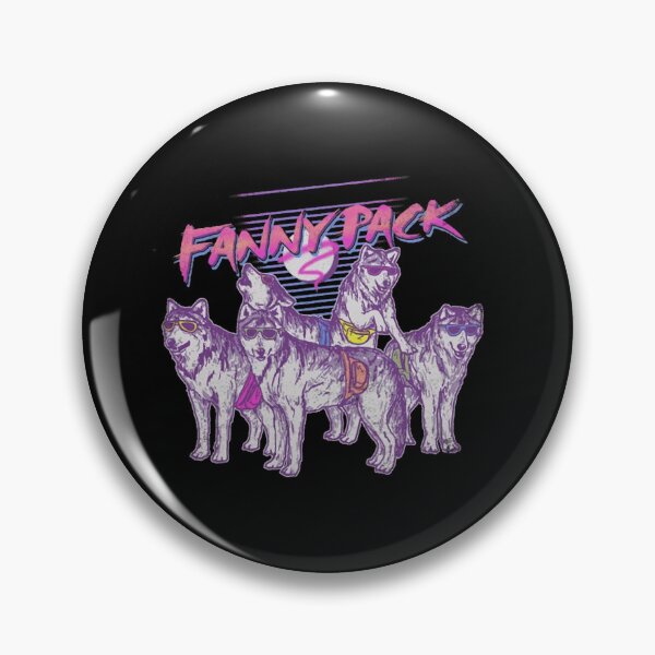 Item preview, Funny Retro 1980s Wolves Wearing Fanny Packs designed and sold by NoemiRiel.