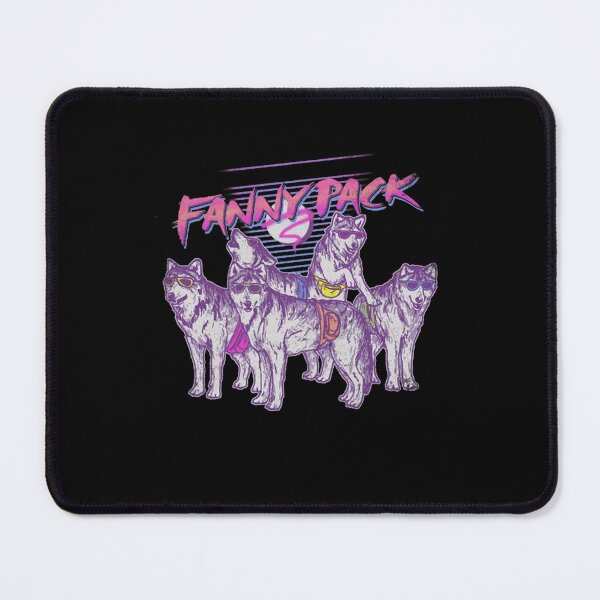 Item preview, Funny Retro 1980s Wolves Wearing Fanny Packs designed and sold by NoemiRiel.